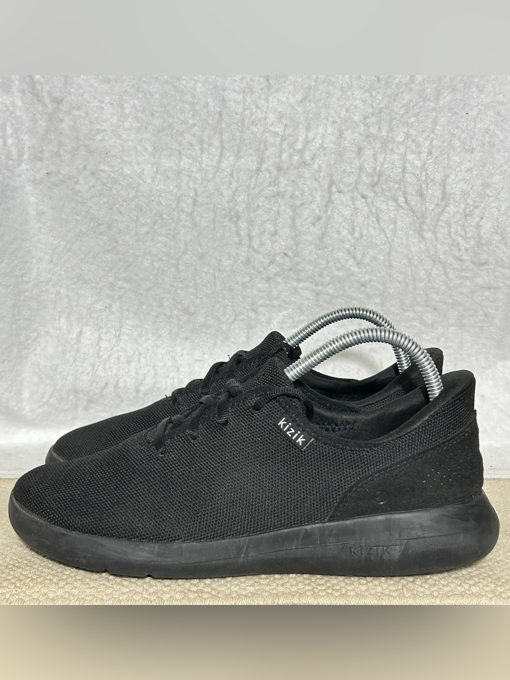 Kizik Unisex Blk Madrid Eco Knit HandsFree Slip In Sneakers Shoes SZ U 8 & W 9.5 - Picture 2 of 11